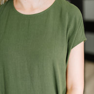 Flatter Me Later Relaxed Dress in Moss-Womens-Ave Shops-[option4]-[option5]-[option6]-[option7]-[option8]-Shop-Boutique-Clothing-for-Women-Online