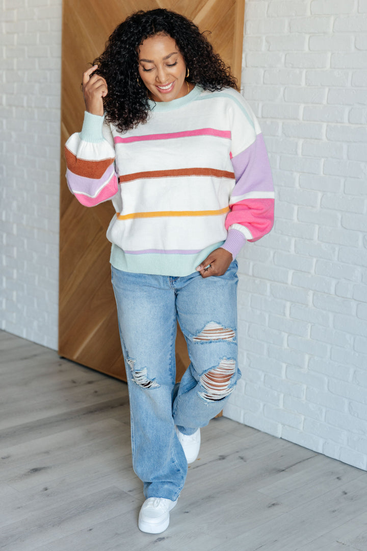 Flawless Features Striped Sweater-Tops-Ave Shops-[option4]-[option5]-[option6]-[option7]-[option8]-Shop-Boutique-Clothing-for-Women-Online