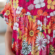 Flit About Floral Top in Pink-Tops-Ave Shops-[option4]-[option5]-[option6]-[option7]-[option8]-Shop-Boutique-Clothing-for-Women-Online