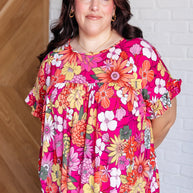 Flit About Floral Top in Pink-Tops-Ave Shops-[option4]-[option5]-[option6]-[option7]-[option8]-Shop-Boutique-Clothing-for-Women-Online