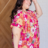 Flit About Floral Top in Pink-Tops-Ave Shops-[option4]-[option5]-[option6]-[option7]-[option8]-Shop-Boutique-Clothing-for-Women-Online