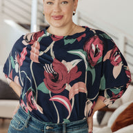 Float On Floral Top-Tops-Ave Shops-[option4]-[option5]-[option6]-[option7]-[option8]-Shop-Boutique-Clothing-for-Women-Online