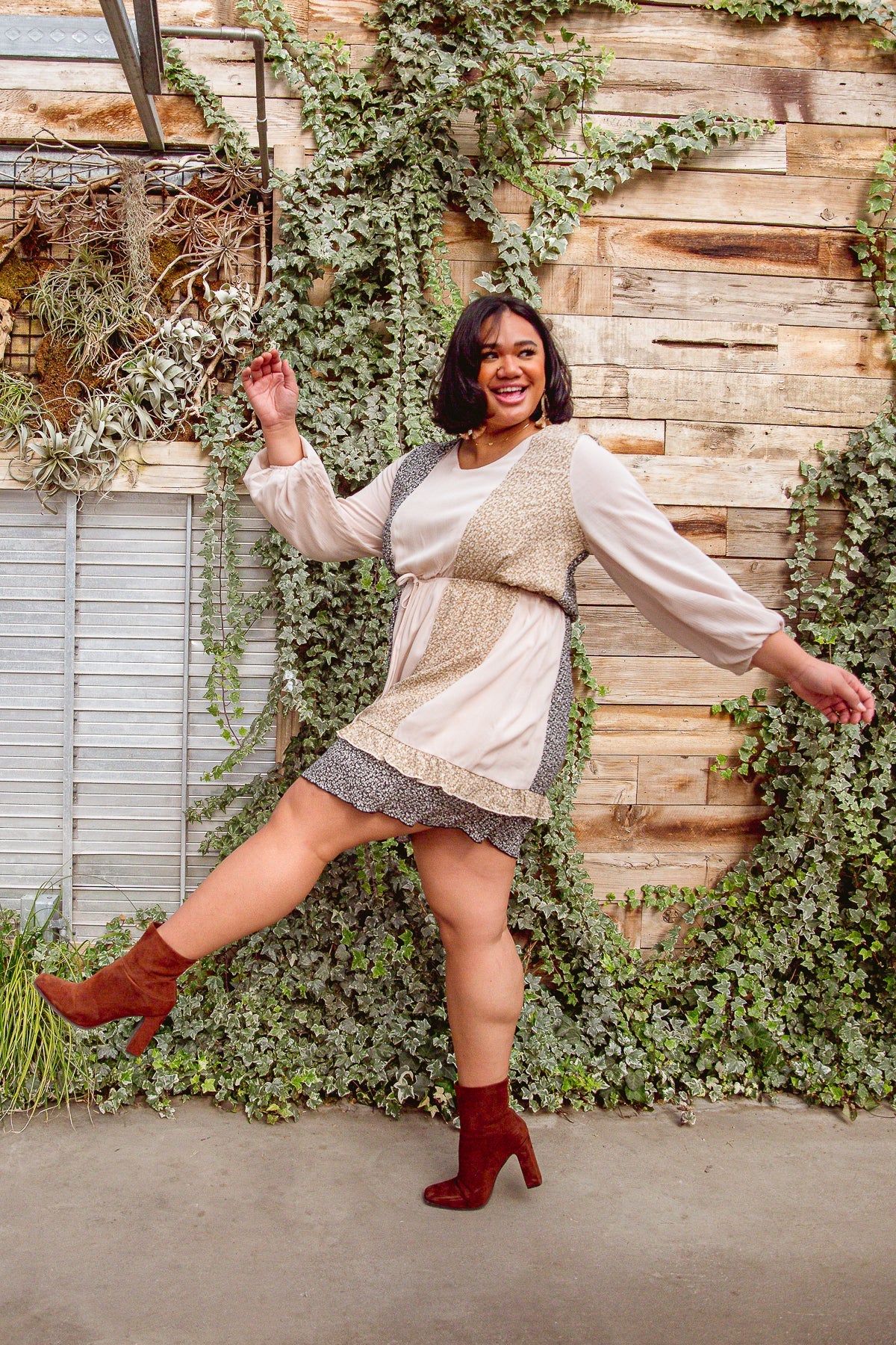 Floral Cuts Dress-Womens-Ave Shops-[option4]-[option5]-[option6]-[option7]-[option8]-Shop-Boutique-Clothing-for-Women-Online