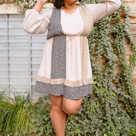 Floral Cuts Dress-Womens-Ave Shops-[option4]-[option5]-[option6]-[option7]-[option8]-Shop-Boutique-Clothing-for-Women-Online