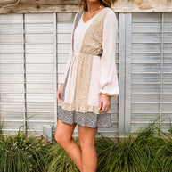 Floral Cuts Dress-Womens-Ave Shops-[option4]-[option5]-[option6]-[option7]-[option8]-Shop-Boutique-Clothing-for-Women-Online