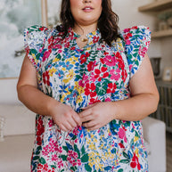 Floral Impressions Blouse-Tops-Ave Shops-[option4]-[option5]-[option6]-[option7]-[option8]-Shop-Boutique-Clothing-for-Women-Online