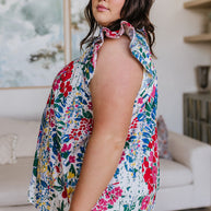 Floral Impressions Blouse-Tops-Ave Shops-[option4]-[option5]-[option6]-[option7]-[option8]-Shop-Boutique-Clothing-for-Women-Online