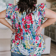 Floral Impressions Blouse-Tops-Ave Shops-[option4]-[option5]-[option6]-[option7]-[option8]-Shop-Boutique-Clothing-for-Women-Online