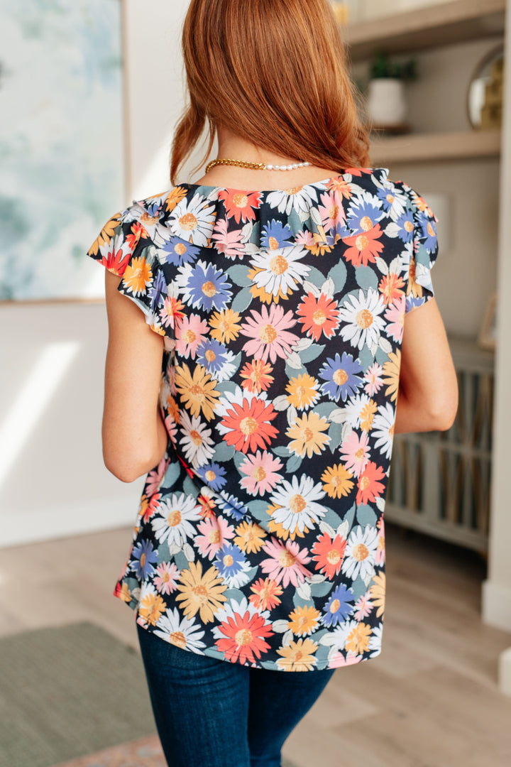 Flower Power Floral Top-Tops-Ave Shops-[option4]-[option5]-[option6]-[option7]-[option8]-Shop-Boutique-Clothing-for-Women-Online