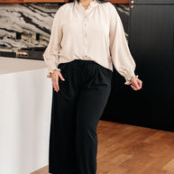 For You I Do Button Up Blouse-Tops-Ave Shops-[option4]-[option5]-[option6]-[option7]-[option8]-Shop-Boutique-Clothing-for-Women-Online