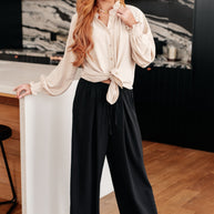 For You I Do Button Up Blouse-Tops-Ave Shops-[option4]-[option5]-[option6]-[option7]-[option8]-Shop-Boutique-Clothing-for-Women-Online