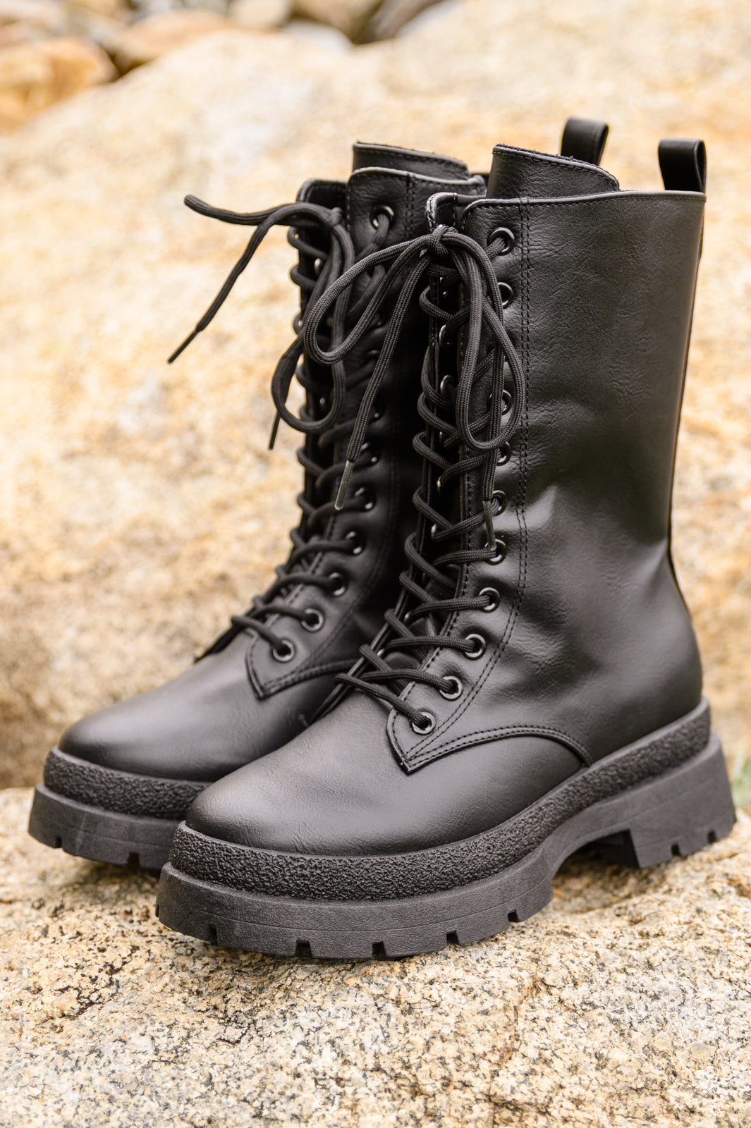 Fresh Feels Combat Boots In Black-Womens-Ave Shops-[option4]-[option5]-[option6]-[option7]-[option8]-Shop-Boutique-Clothing-for-Women-Online