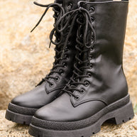 Fresh Feels Combat Boots In Black-Womens-Ave Shops-[option4]-[option5]-[option6]-[option7]-[option8]-Shop-Boutique-Clothing-for-Women-Online