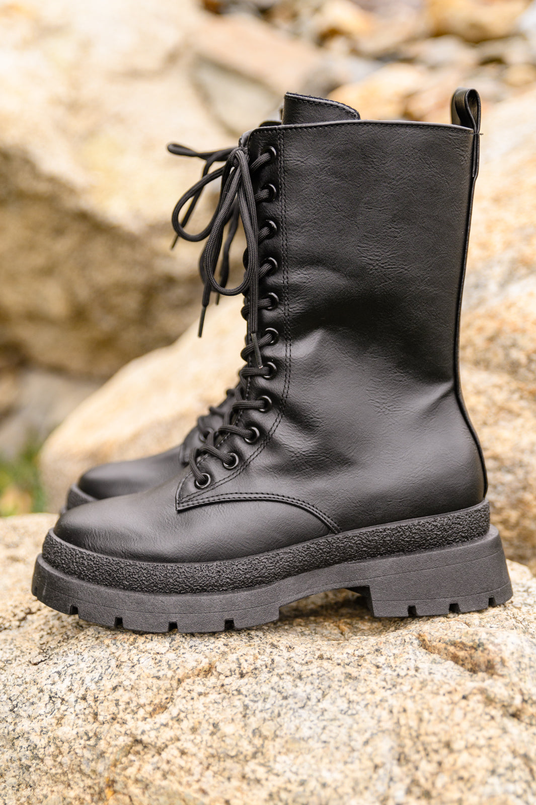 Fresh Feels Combat Boots In Black-Womens-Ave Shops-[option4]-[option5]-[option6]-[option7]-[option8]-Shop-Boutique-Clothing-for-Women-Online