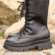 Fresh Feels Combat Boots In Black-Womens-Ave Shops-[option4]-[option5]-[option6]-[option7]-[option8]-Shop-Boutique-Clothing-for-Women-Online