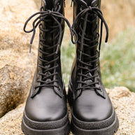 Fresh Feels Combat Boots In Black-Womens-Ave Shops-[option4]-[option5]-[option6]-[option7]-[option8]-Shop-Boutique-Clothing-for-Women-Online