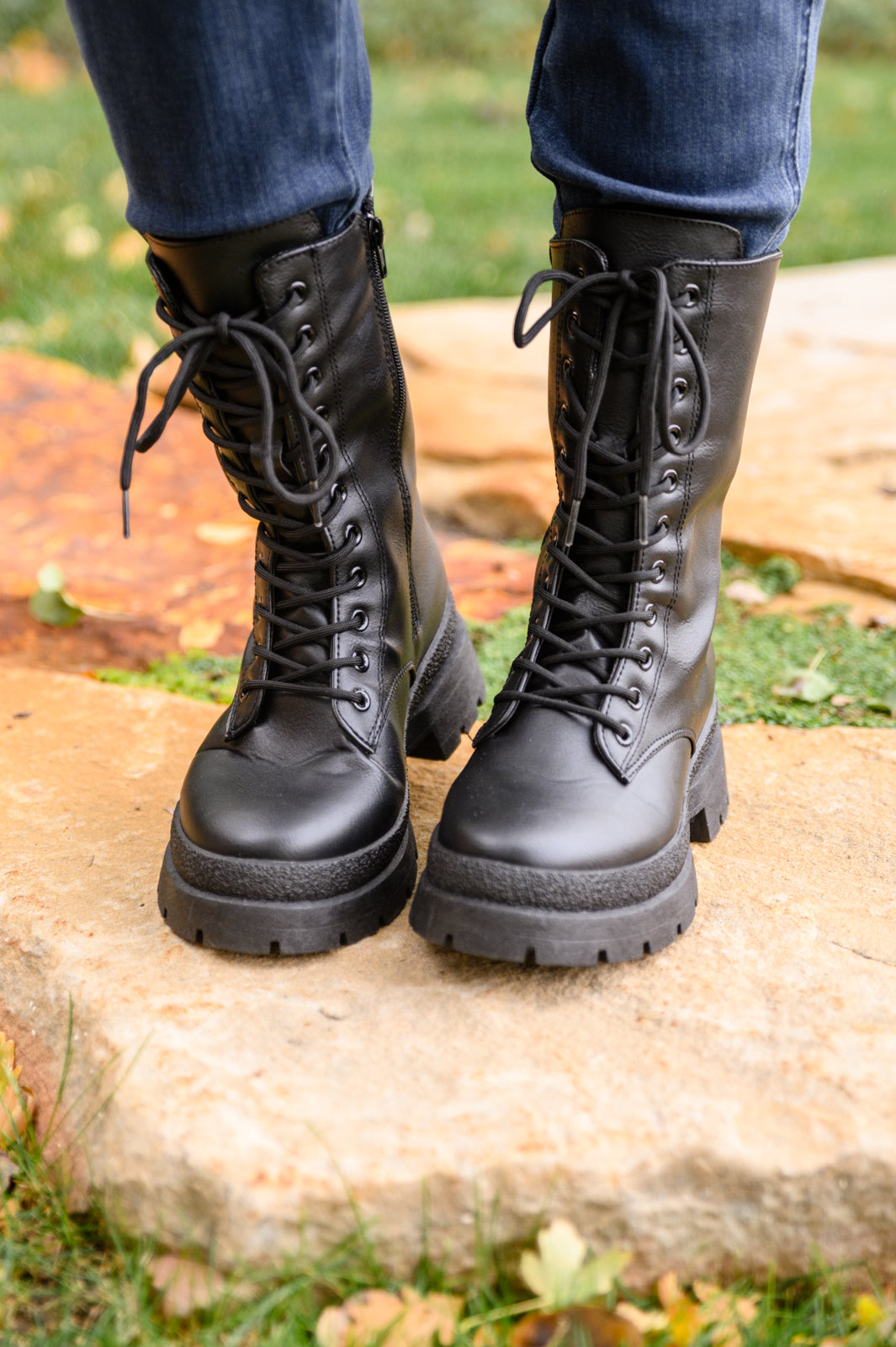 Fresh Feels Combat Boots In Black-Womens-Ave Shops-[option4]-[option5]-[option6]-[option7]-[option8]-Shop-Boutique-Clothing-for-Women-Online