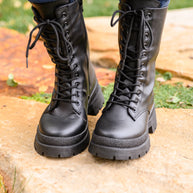 Fresh Feels Combat Boots In Black-Womens-Ave Shops-[option4]-[option5]-[option6]-[option7]-[option8]-Shop-Boutique-Clothing-for-Women-Online