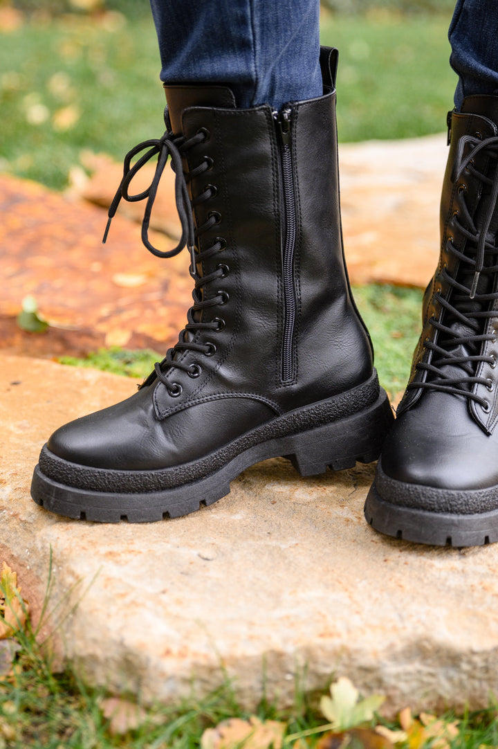 Fresh Feels Combat Boots In Black-Womens-Ave Shops-[option4]-[option5]-[option6]-[option7]-[option8]-Shop-Boutique-Clothing-for-Women-Online