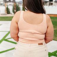 Fundamentals Ribbed Seamless Reversible Tank in Peach-Tops-Ave Shops-[option4]-[option5]-[option6]-[option7]-[option8]-Shop-Boutique-Clothing-for-Women-Online