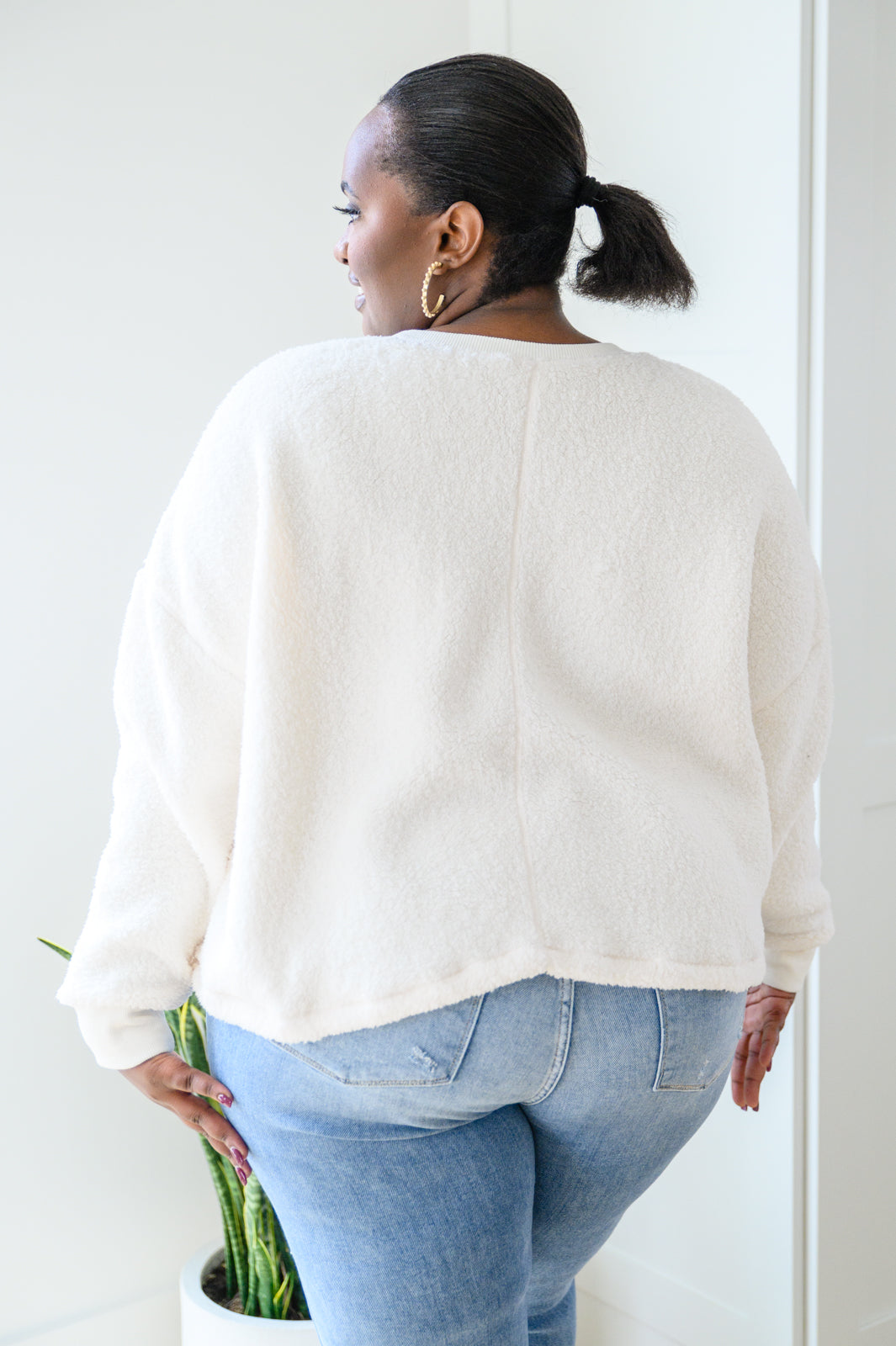 Fuzzy Cuddles Sweater in Off White-Womens-Ave Shops-[option4]-[option5]-[option6]-[option7]-[option8]-Shop-Boutique-Clothing-for-Women-Online