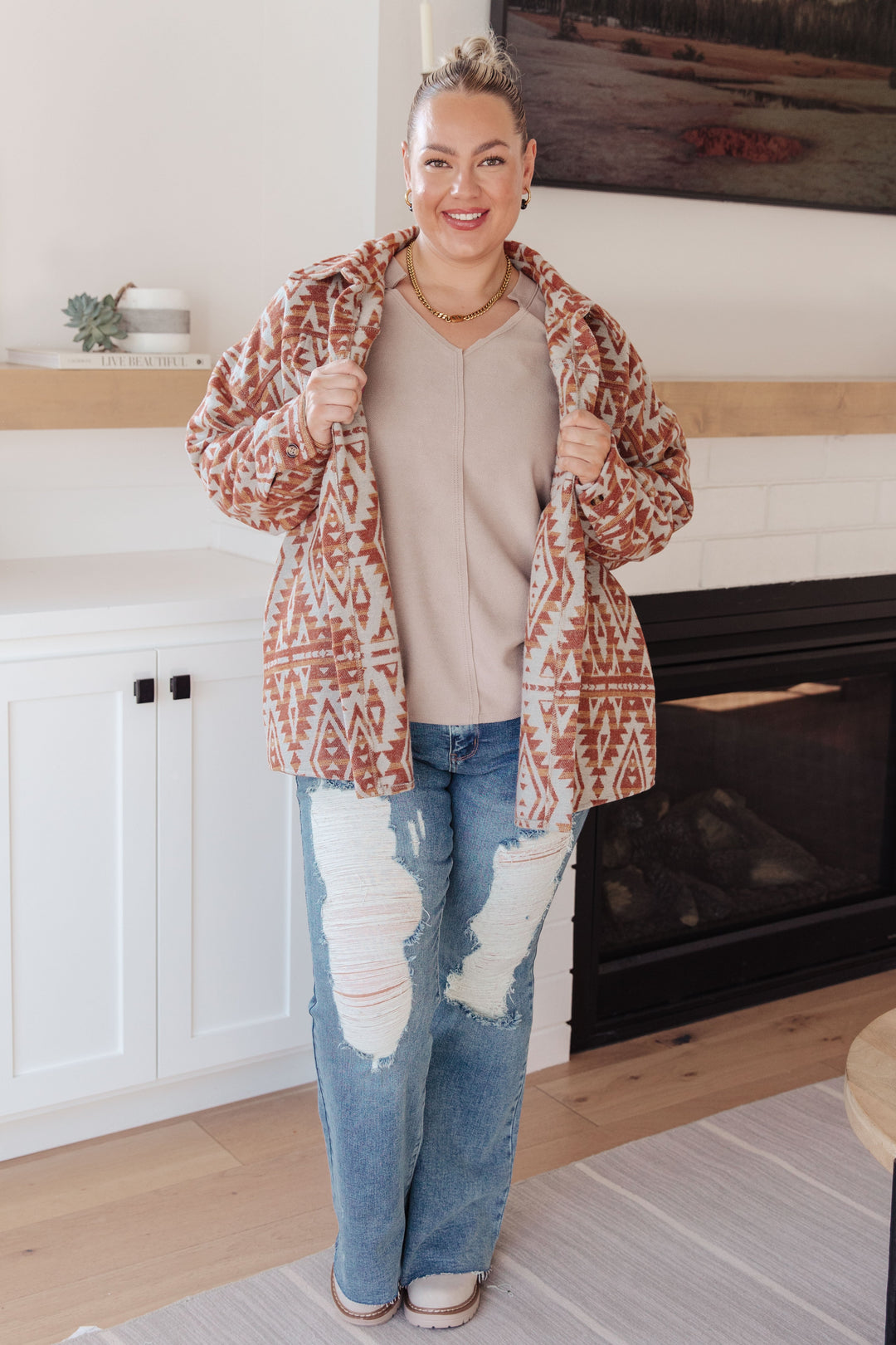 Gather Round Aztec Shacket-Layers-Ave Shops-[option4]-[option5]-[option6]-[option7]-[option8]-Shop-Boutique-Clothing-for-Women-Online