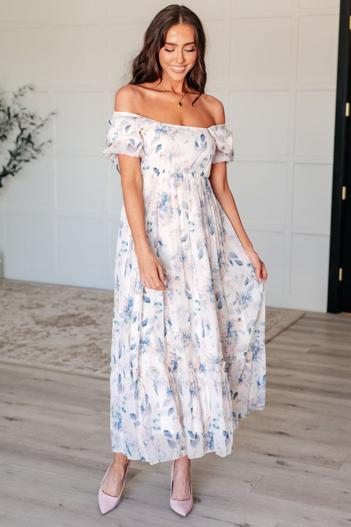 Gentle Yet Strong Balloon Sleeve Floral Dress-Dresses-Ave Shops-[option4]-[option5]-[option6]-[option7]-[option8]-Shop-Boutique-Clothing-for-Women-Online