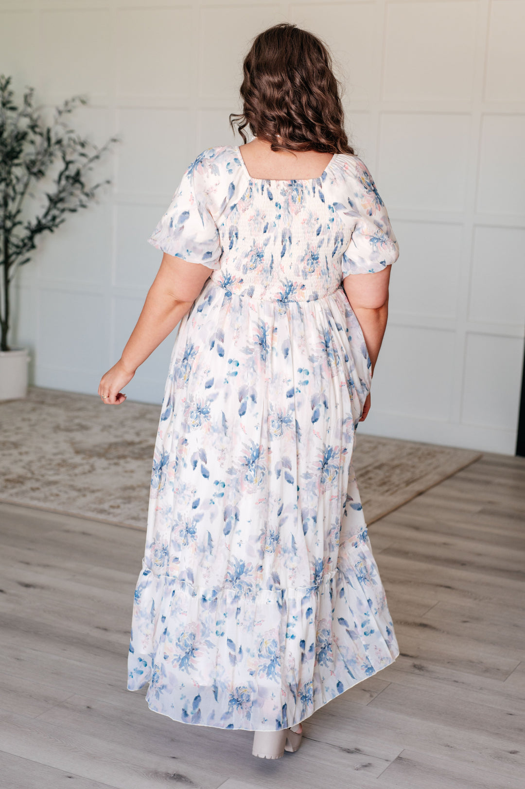 Gentle Yet Strong Balloon Sleeve Floral Dress-Dresses-Ave Shops-[option4]-[option5]-[option6]-[option7]-[option8]-Shop-Boutique-Clothing-for-Women-Online