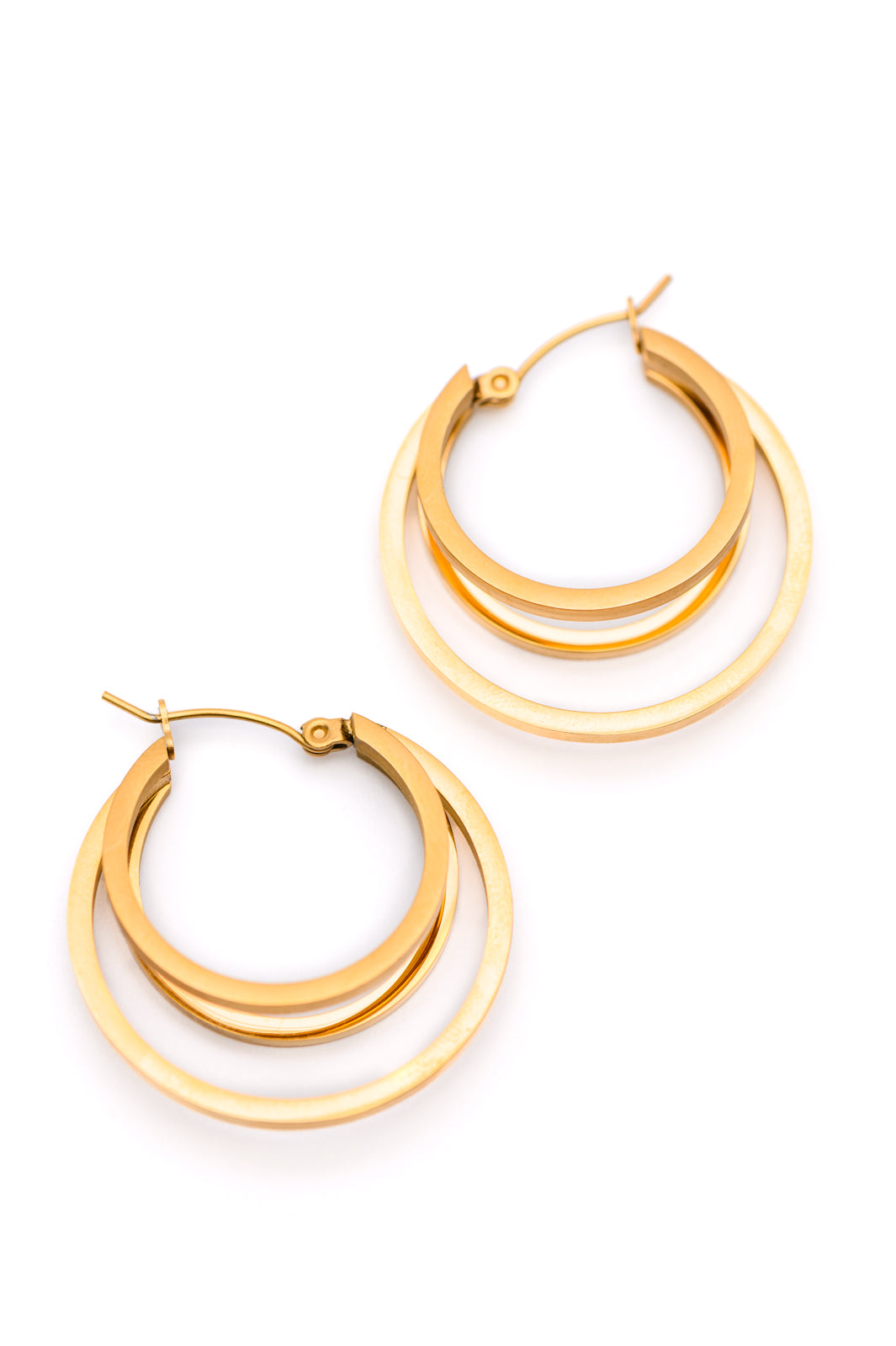 Get In Line Hoop Earrings-Accessories-Ave Shops-[option4]-[option5]-[option6]-[option7]-[option8]-Shop-Boutique-Clothing-for-Women-Online