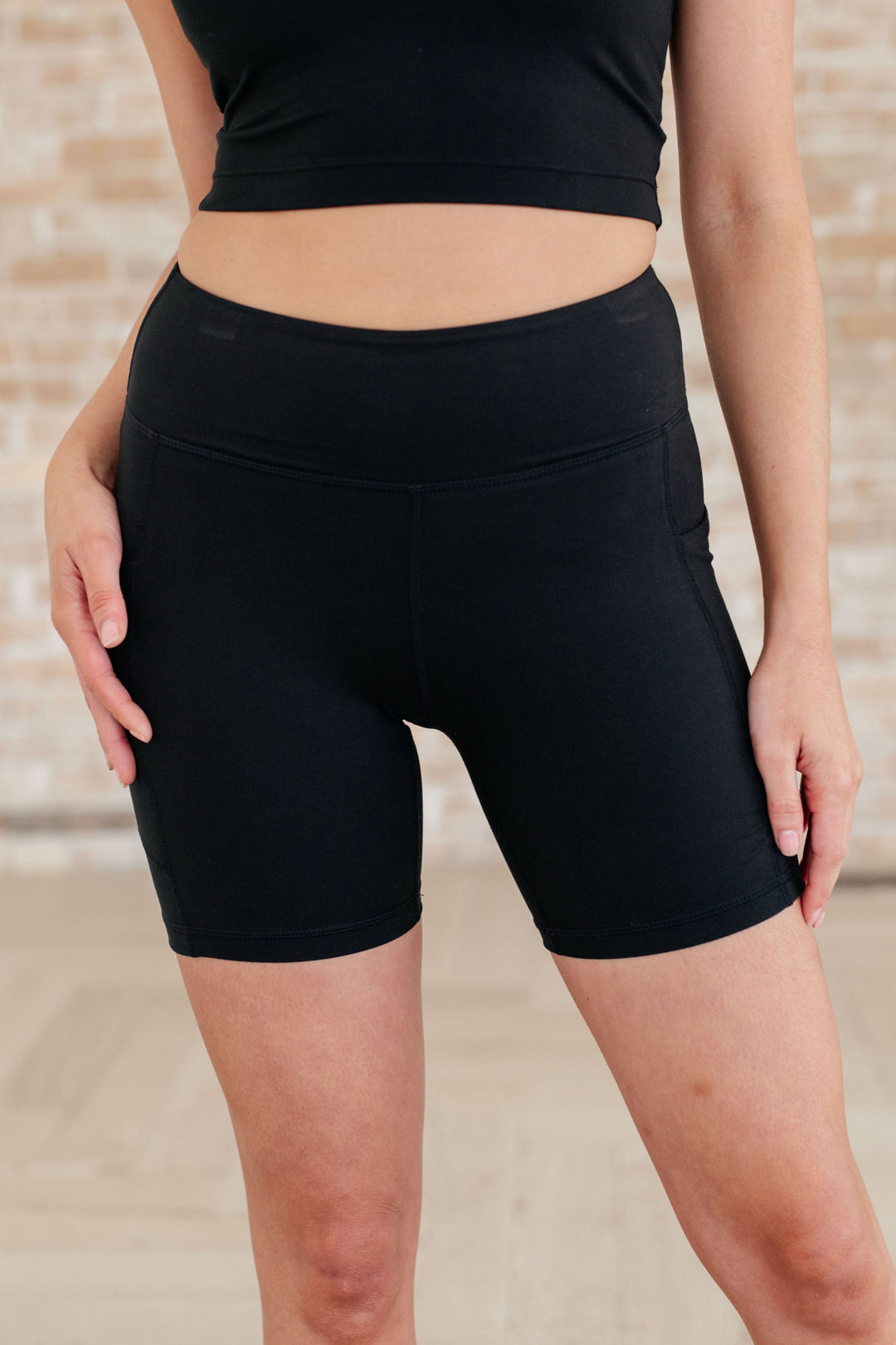 Getting Active Biker Shorts in Black-Athleisure-Ave Shops-[option4]-[option5]-[option6]-[option7]-[option8]-Shop-Boutique-Clothing-for-Women-Online