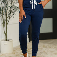 Giving the Run Around Joggers in Navy-Womens-Ave Shops-[option4]-[option5]-[option6]-[option7]-[option8]-Shop-Boutique-Clothing-for-Women-Online