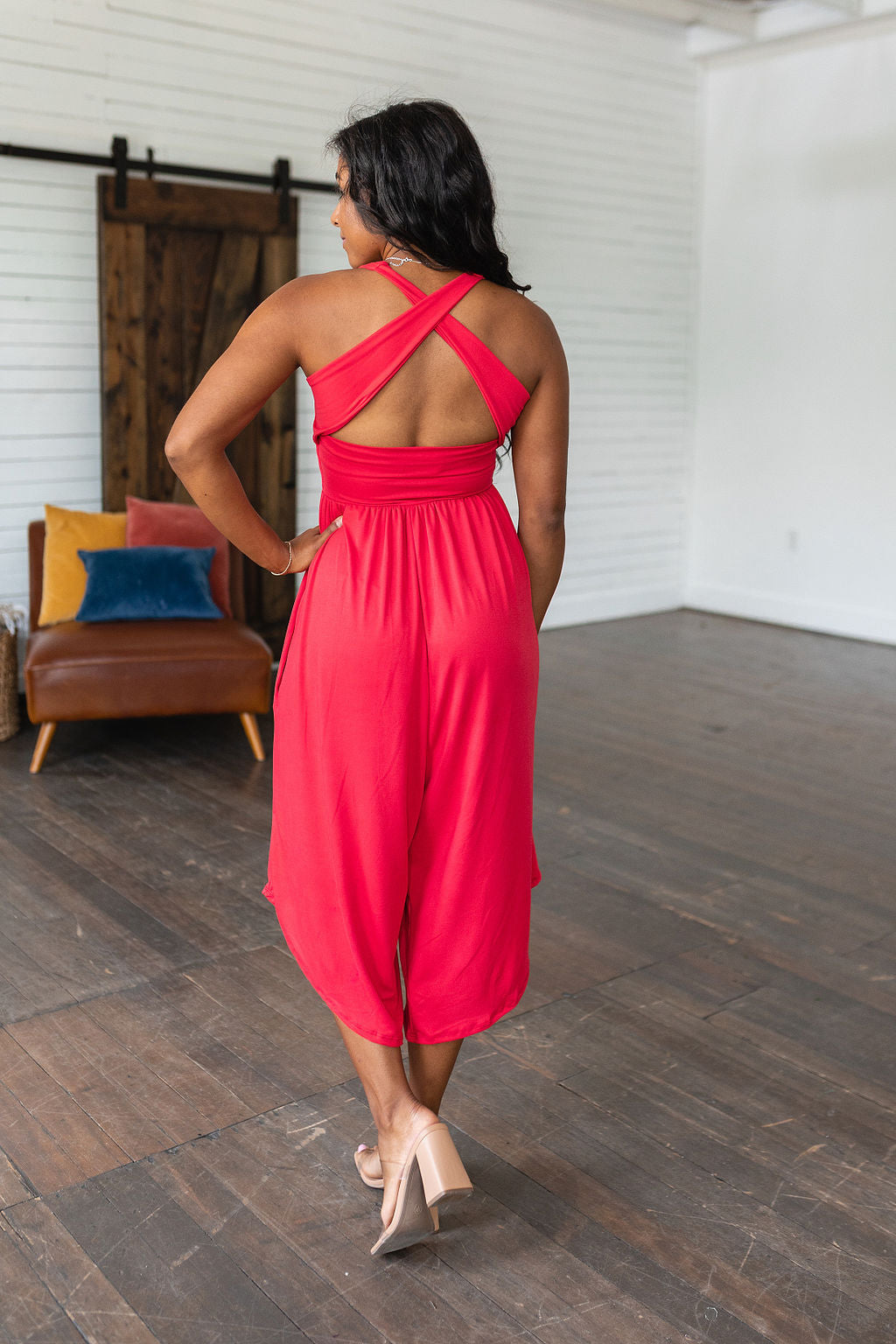 Good Idea Jumpsuit in Red-Jumpsuits & Rompers-Ave Shops-[option4]-[option5]-[option6]-[option7]-[option8]-Shop-Boutique-Clothing-for-Women-Online