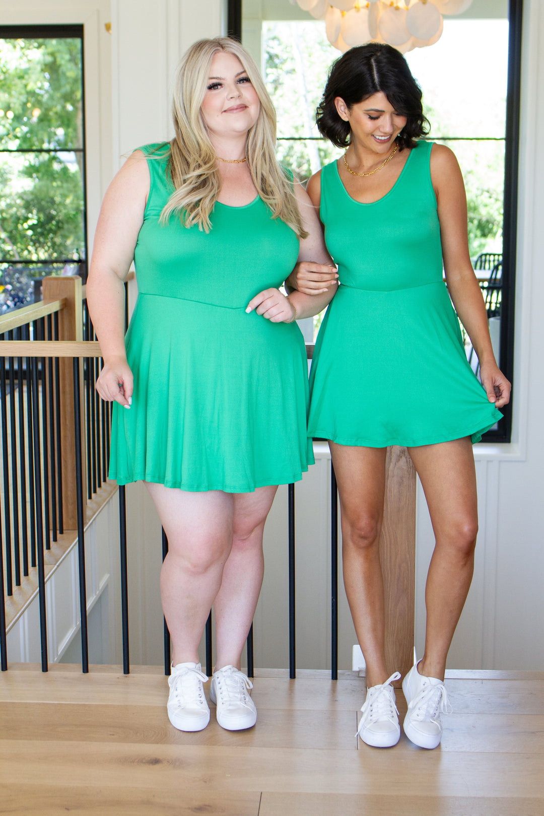 Gorgeous in Green Sleeveless Skort Dress-Dresses-Ave Shops-[option4]-[option5]-[option6]-[option7]-[option8]-Shop-Boutique-Clothing-for-Women-Online