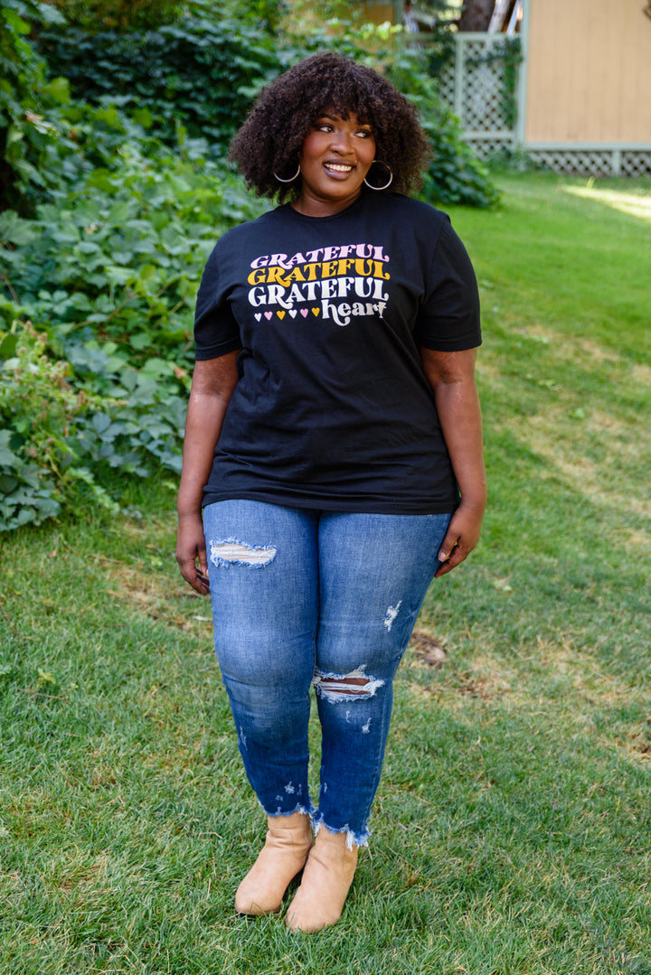 Grateful Heart Graphic T-Shirt In Black-Womens-Ave Shops-[option4]-[option5]-[option6]-[option7]-[option8]-Shop-Boutique-Clothing-for-Women-Online