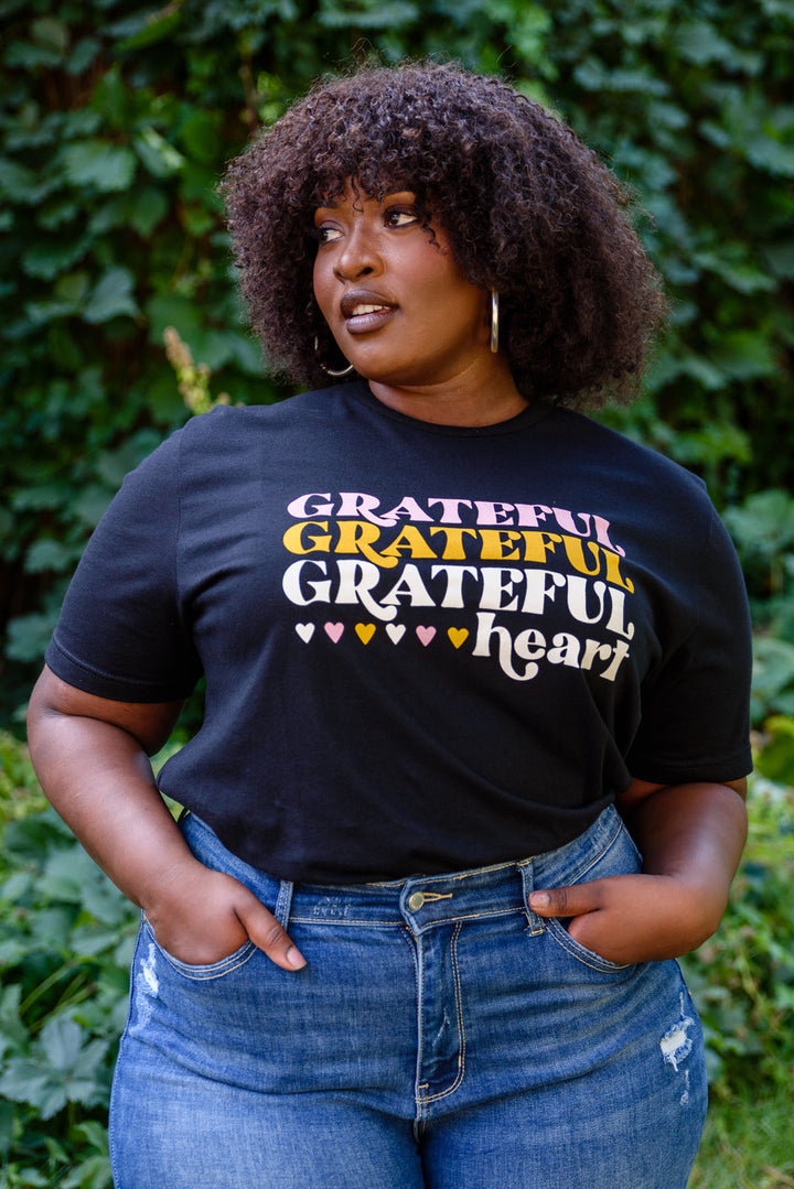 Grateful Heart Graphic T-Shirt In Black-Womens-Ave Shops-[option4]-[option5]-[option6]-[option7]-[option8]-Shop-Boutique-Clothing-for-Women-Online