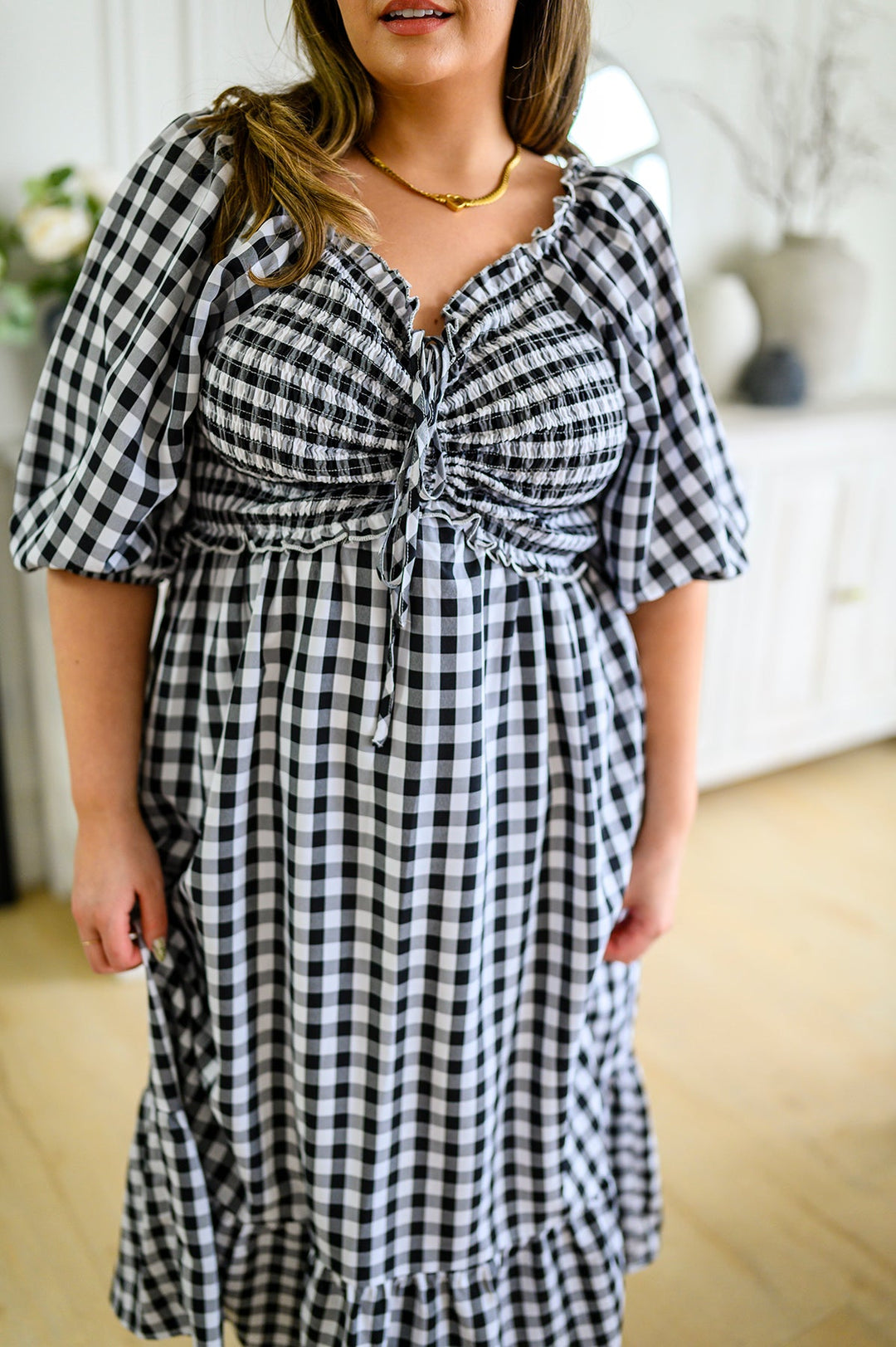 Greenville Gingham Midi Dress-Dresses-Ave Shops-[option4]-[option5]-[option6]-[option7]-[option8]-Shop-Boutique-Clothing-for-Women-Online