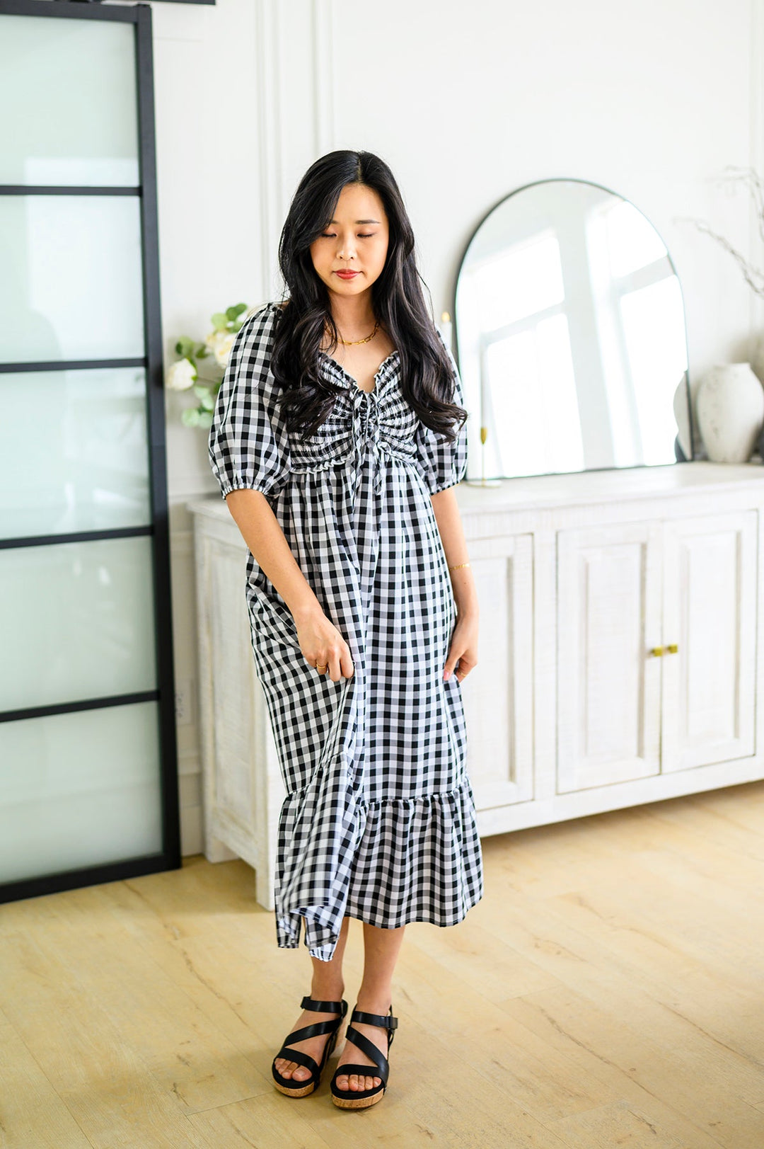 Greenville Gingham Midi Dress-Dresses-Ave Shops-[option4]-[option5]-[option6]-[option7]-[option8]-Shop-Boutique-Clothing-for-Women-Online