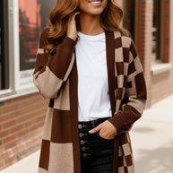 The Café Mocha Check Cardigan-Haptics-[option4]-[option5]-[option6]-[option7]-[option8]-Shop-Boutique-Clothing-for-Women-Online
