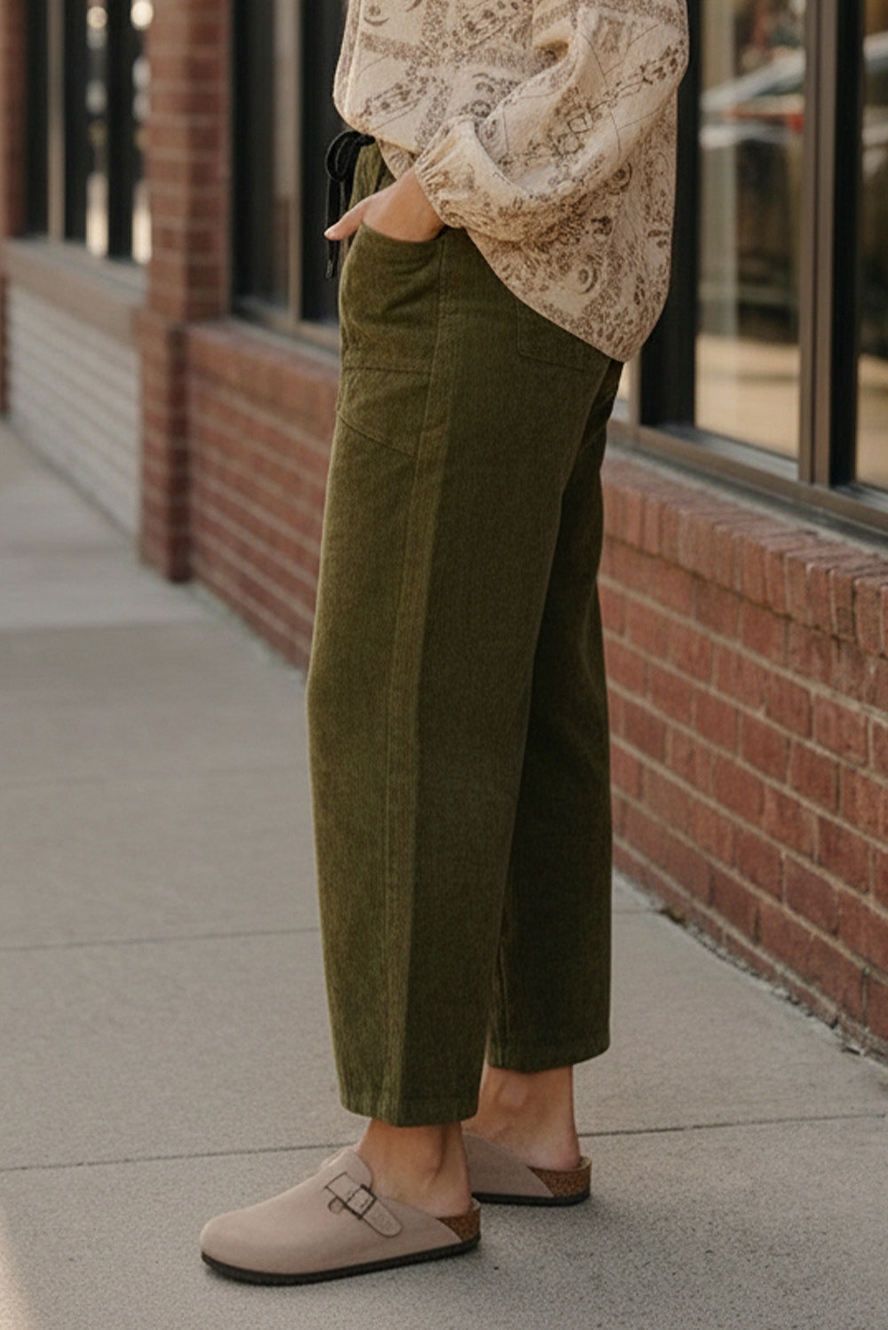 Stealth Mode Olive Drawstring Pants-Haptics-[option4]-[option5]-[option6]-[option7]-[option8]-Shop-Boutique-Clothing-for-Women-Online