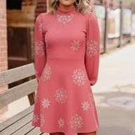 Snowflake Kisses Red Dress-Haptics-[option4]-[option5]-[option6]-[option7]-[option8]-Shop-Boutique-Clothing-for-Women-Online