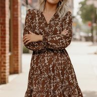 Cocoa Blossom Smocked Waist Dress-Haptics-[option4]-[option5]-[option6]-[option7]-[option8]-Shop-Boutique-Clothing-for-Women-Online