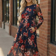 Rosy Romance Mesh Dress-Haptics-[option4]-[option5]-[option6]-[option7]-[option8]-Shop-Boutique-Clothing-for-Women-Online