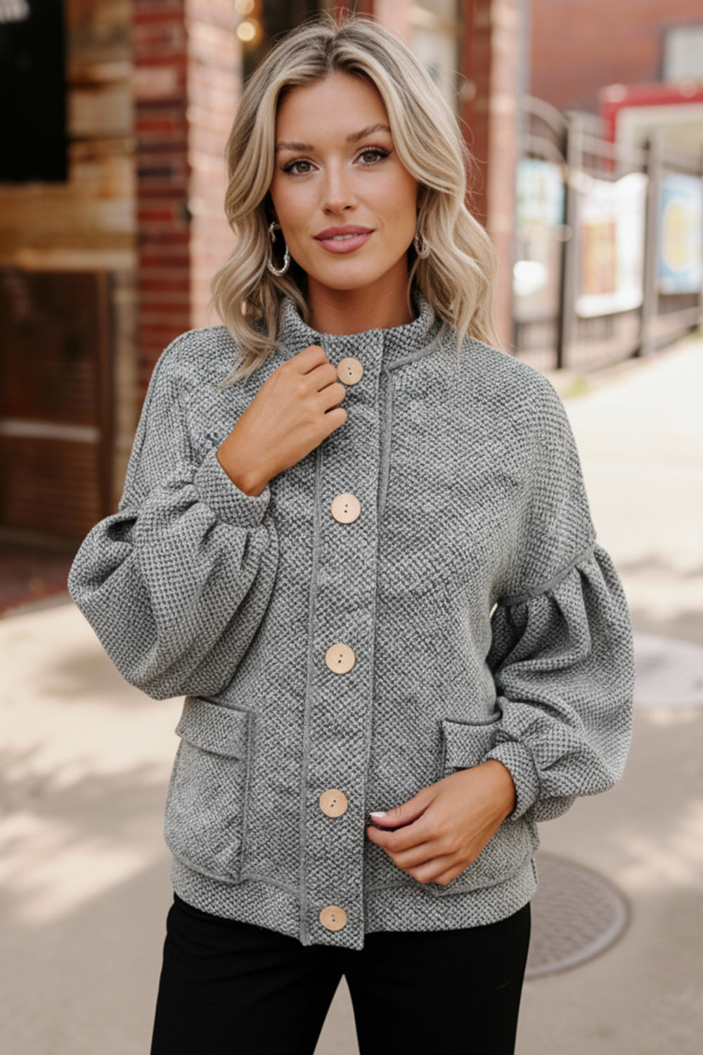 At the Mountain Lodge Button Jacket-Haptics-[option4]-[option5]-[option6]-[option7]-[option8]-Shop-Boutique-Clothing-for-Women-Online