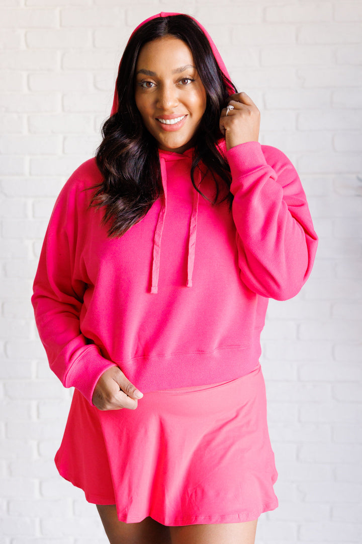 Rae Mode Had Me in the First Half Pullover Hoodie in Flamingo Pink-Tops-Ave Shops-[option4]-[option5]-[option6]-[option7]-[option8]-Shop-Boutique-Clothing-for-Women-Online