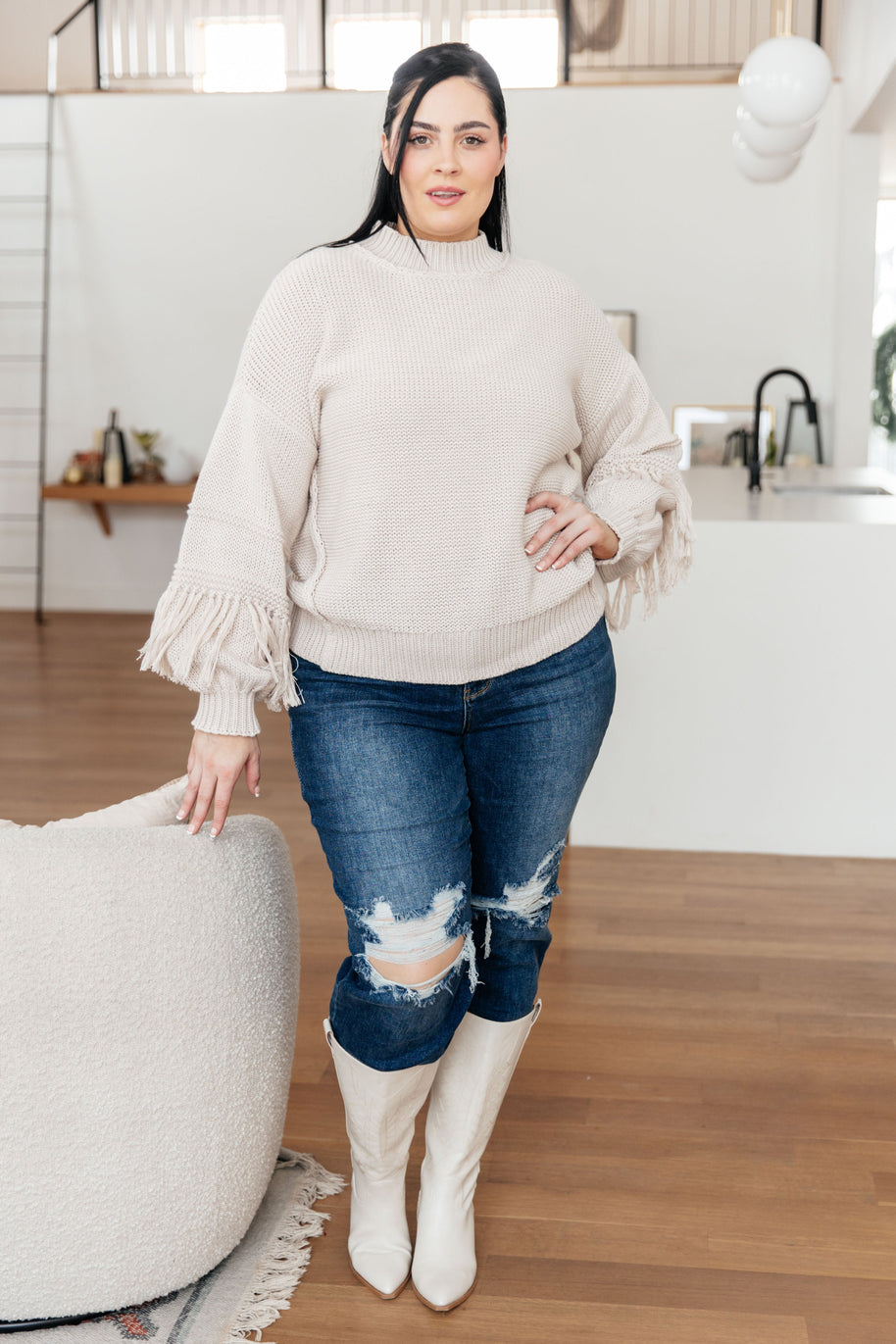 Handle It All Fringe Detail Sweater-Tops-Ave Shops-[option4]-[option5]-[option6]-[option7]-[option8]-Shop-Boutique-Clothing-for-Women-Online
