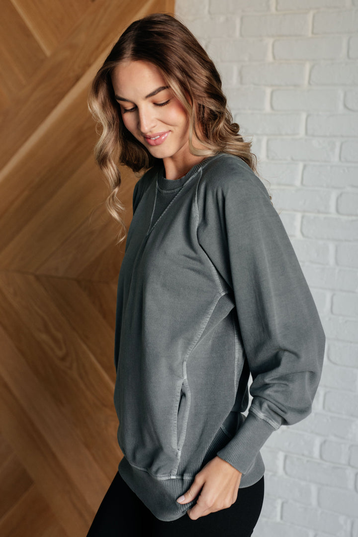 Zenana Hands Down Favorite Sweatshirt in Ash Jade-Athleisure-Ave Shops-[option4]-[option5]-[option6]-[option7]-[option8]-Shop-Boutique-Clothing-for-Women-Online