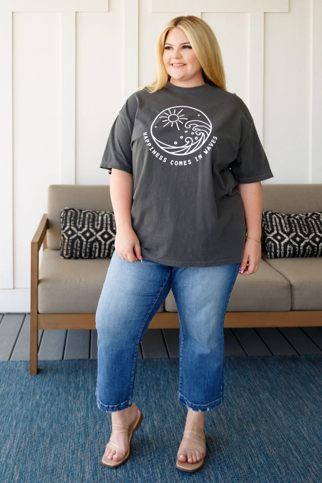 Happiness Comes in Waves Tee-Tops-Ave Shops-[option4]-[option5]-[option6]-[option7]-[option8]-Shop-Boutique-Clothing-for-Women-Online