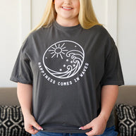 Happiness Comes in Waves Tee-Tops-Ave Shops-[option4]-[option5]-[option6]-[option7]-[option8]-Shop-Boutique-Clothing-for-Women-Online