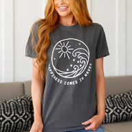 Happiness Comes in Waves Tee-Tops-Ave Shops-[option4]-[option5]-[option6]-[option7]-[option8]-Shop-Boutique-Clothing-for-Women-Online
