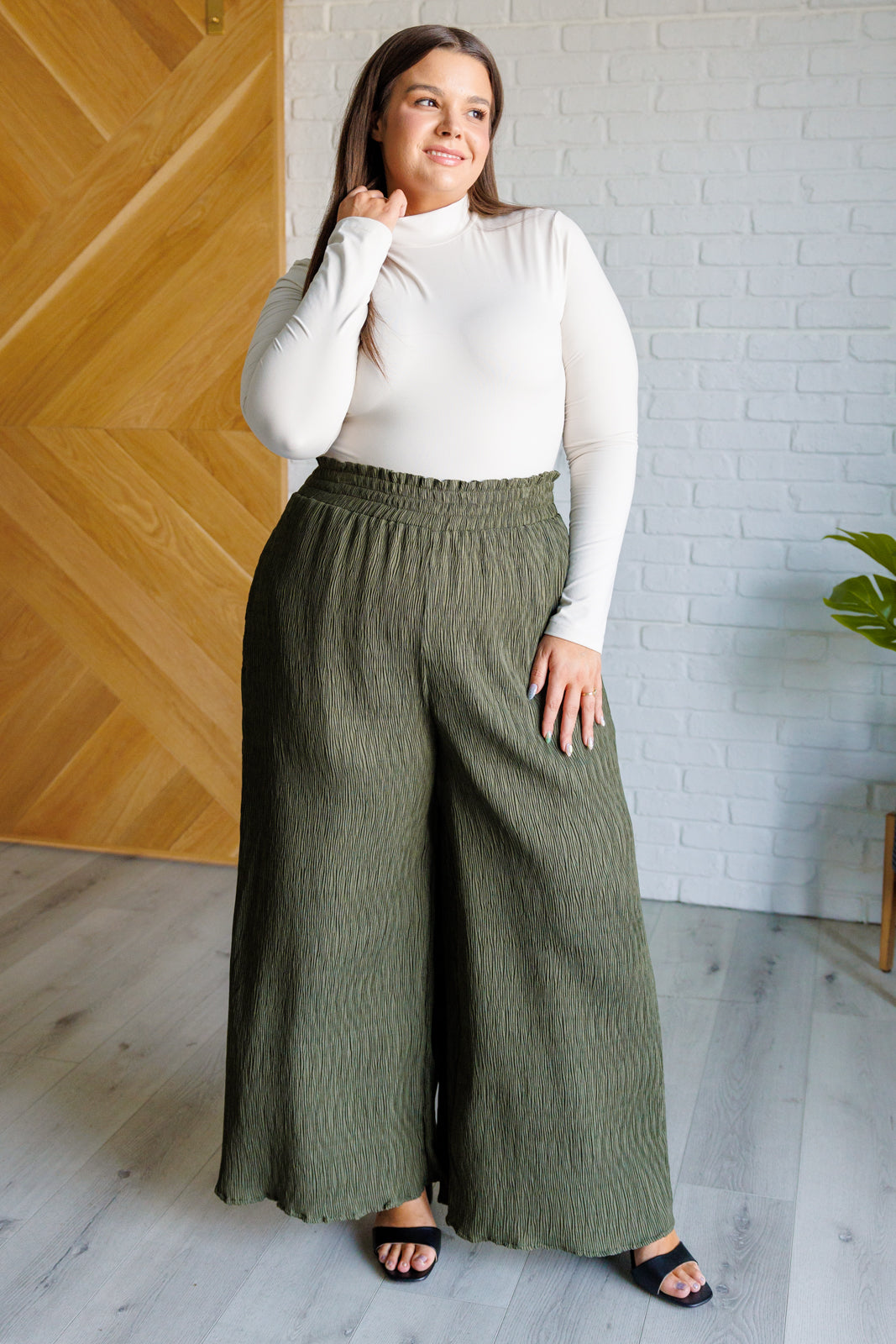 Harmony High Rise Wide Pants in Olive-Bottoms-Ave Shops-[option4]-[option5]-[option6]-[option7]-[option8]-Shop-Boutique-Clothing-for-Women-Online